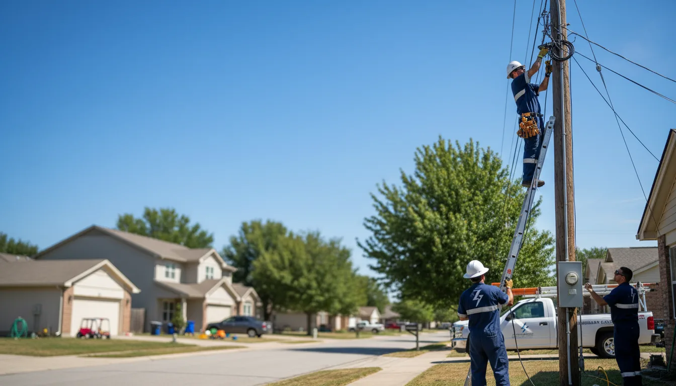 Residential electrician providing installation services in Elberta, UT